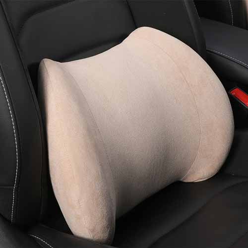 Polyester Material Car Headrest Waist Fit Back Curve Design Buffer Lumbar Cushion Seat Pillow