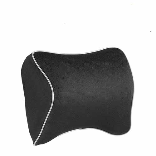 High quality Classic black color luxury car pillow for backpain neck headrest rest pillow cushion auto seat