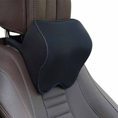 Car Seat Pillow Head Neck Rest Cushion Headrest - Black